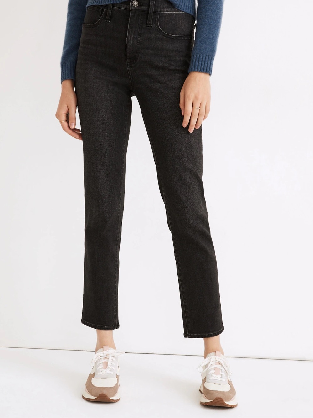 Madewell Roadtripper Stovepipe Jeans in Kandell Wash Black - Size 27